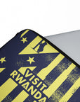Laptop sleeve with the Atlético Madrid 2025-26 Prematch football shirt design by RIPA Football