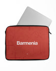 Laptop sleeve with the Bayer 04 Leverkusen 2024-25 Home football shirt design by RIPA Football