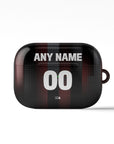 AirPods case with the Bayer 04 Leverkusen 2025-26 Home football shirt design by RIPA Football