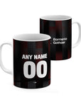 Mug with the Bayer 04 Leverkusen 2025-26 Home football shirt design by RIPA Football