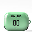 AirPods case with the Bayern Munich 2025-26 Goalkeeper football shirt design by RIPA Football