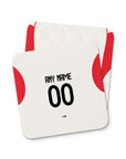 Coaster with the Benfica 2025-26 Away football shirt design by RIPA Football