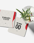Coaster with the Benfica 2025-26 Away football shirt design by RIPA Football