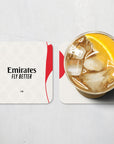 Coaster with the Benfica 2025-26 Away football shirt design by RIPA Football