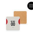 Coaster with the Benfica 2025-26 Away football shirt design by RIPA Football