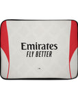 Laptop sleeve with the Benfica 2025-26 Away football shirt design by RIPA Football