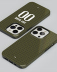 Phone case with the Besiktas 2024-25 Fourth football shirt design by RIPA Football