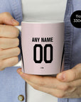 Mug with the Boca Juniors 2026 Goalkeeper football shirt design by RIPA Football