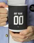 Mug with the Borussia Dortmund 2024-25 Away football shirt design by RIPA Football