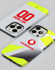Phone case with the Borussia Dortmund 2025-26 Away football shirt design by RIPA Football