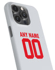 Phone case with the Borussia Dortmund 2025-26 Away football shirt design by RIPA Football
