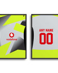 Print with the Borussia Dortmund 2025-26 Away football shirt design by RIPA Football