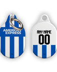 AirTag holder with the Brighton 2025-26 Home football shirt design by RIPA Football