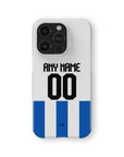 Phone case with the Brighton 2025-26 Home football shirt design by RIPA Football