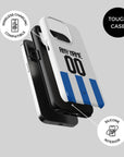 Phone case with the Brighton 2025-26 Home football shirt design by RIPA Football