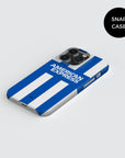 Phone case with the Brighton 2025-26 Home football shirt design by RIPA Football