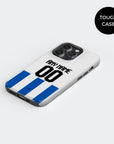 Phone case with the Brighton 2025-26 Home football shirt design by RIPA Football