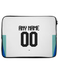Laptop sleeve with the Brighton 2025-26 Home football shirt design by RIPA Football