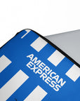 Laptop sleeve with the Brighton 2025-26 Home football shirt design by RIPA Football