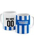 Mug with the Brighton 2025-26 Home football shirt design by RIPA Football