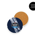 Coaster with the Celta Vigo 2025-26 Away football shirt design by RIPA Football
