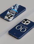 Phone case with the Celta Vigo 2025-26 Away football shirt design by RIPA Football