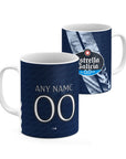 Mug with the Celta Vigo 2025-26 Away football shirt design by RIPA Football