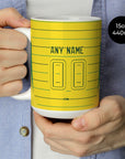 Mug with the Celtic 2024-25 Away football shirt design by RIPA Football