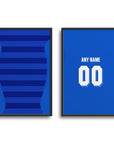 Print with the Chelsea 2011-12 Home football shirt design by RIPA Football