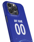 Phone case with the Chelsea 2024-25 Home football shirt design by RIPA Football
