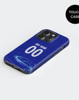Phone case with the Chelsea 2024-25 Home football shirt design by RIPA Football