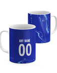 Mug with the Chelsea 2024-25 Home football shirt design by RIPA Football