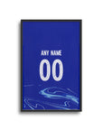 Print with the Chelsea 2024-25 Home football shirt design by RIPA Football