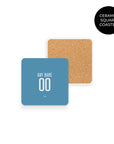Coaster with the Club Brugge 2025-26 Third football shirt design by RIPA Football