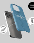 Phone case with the Club Brugge 2025-26 Third football shirt design by RIPA Football