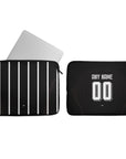 Laptop sleeve with the Corinthians 2023-24 Away football shirt design by RIPA Football