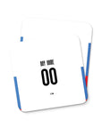 Coaster with the Cruz Azul 2022-23 Away football shirt design by RIPA Football