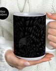 Mug with the Crystal Palace 2026-27 Away football shirt design by RIPA Football