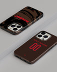 Phone case with the Dinamo București 2026-27 Third football shirt design by RIPA Football