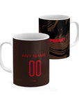 Mug with the Dinamo București 2026-27 Third football shirt design by RIPA Football
