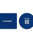 Mouse pad with the Dinamo Zagreb 2026-27 Home football shirt design by RIPA Football