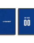 Print with the Dinamo Zagreb 2026-27 Home football shirt design by RIPA Football