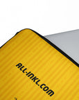 Laptop sleeve with the Dynamo Dresden 2026-27 Home football shirt design by RIPA Football