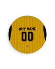 Mouse pad with the Dynamo Dresden 2026-27 Home football shirt design by RIPA Football