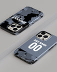 Phone case with the Eintracht Frankfurt 2025-26 Third football shirt design by RIPA Football