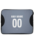 Laptop sleeve with the Eintracht Frankfurt 2025-26 Third football shirt design by RIPA Football