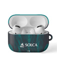 AirPods case with the Emelec 2026 Third football shirt design by RIPA Football