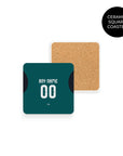 Coaster with the Emelec 2026 Third football shirt design by RIPA Football