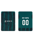 iPad case with the Emelec 2026 Third football shirt design by RIPA Football