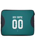 Laptop sleeve with the Emelec 2026 Third football shirt design by RIPA Football